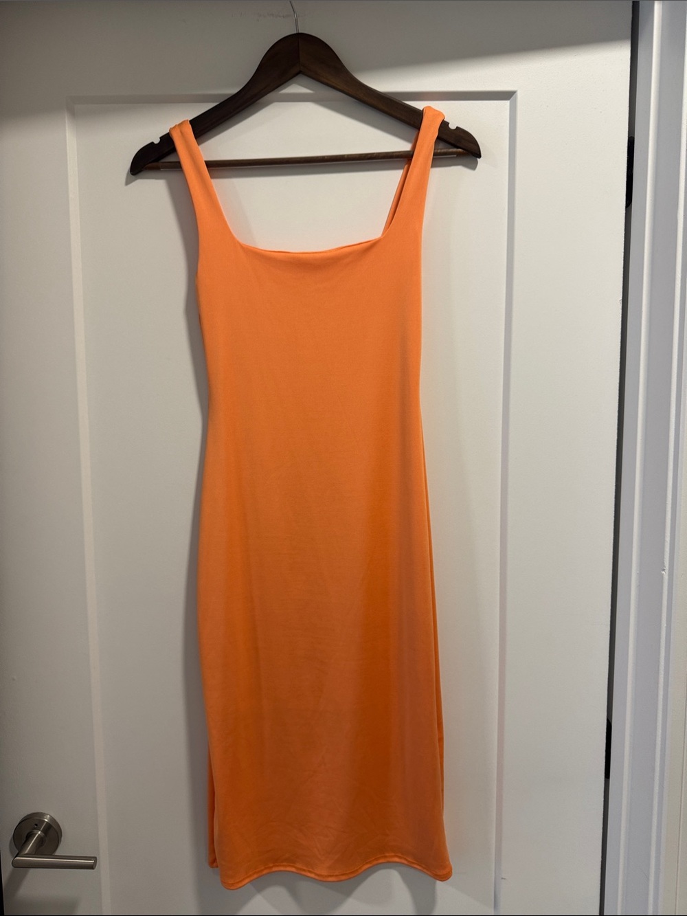 Sincerely Jules Orange Midi Slip Dress